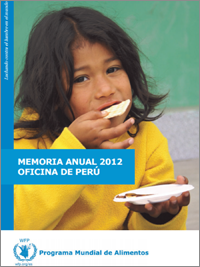 The front page of WFP 2012 annual report